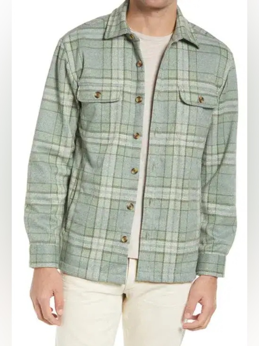Bonobos Plaid Flannel Shirt Jacket